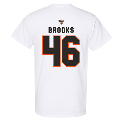 UTPB - NCAA Football : Datron Brooks - White Replica Shersey Short Sleeve T-Shirt