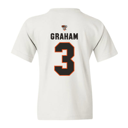 UTPB - NCAA Football : Dylan Graham - White Replica Shersey Youth T-Shirt