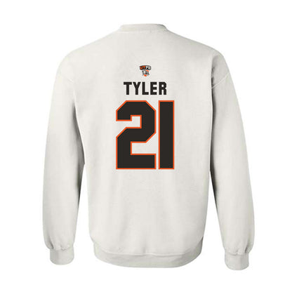 UTPB - NCAA Football : Jaques Tyler - White Replica Shersey Sweatshirt