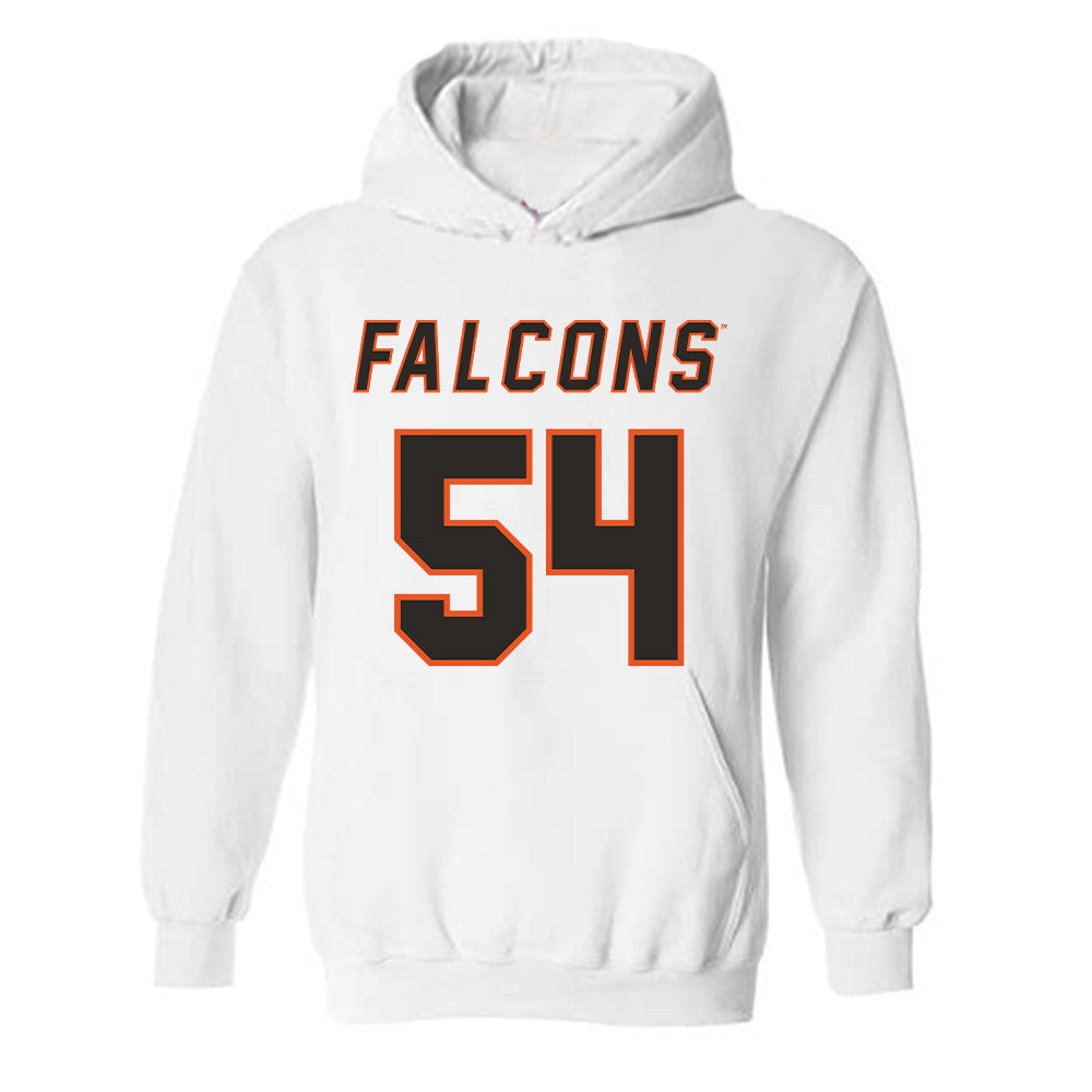 UTPB - NCAA Football : Eric Franco - White Replica Shersey Hooded Sweatshirt