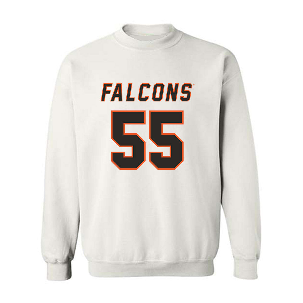 UTPB - NCAA Football : David Adegbenro - White Replica Shersey Sweatshirt