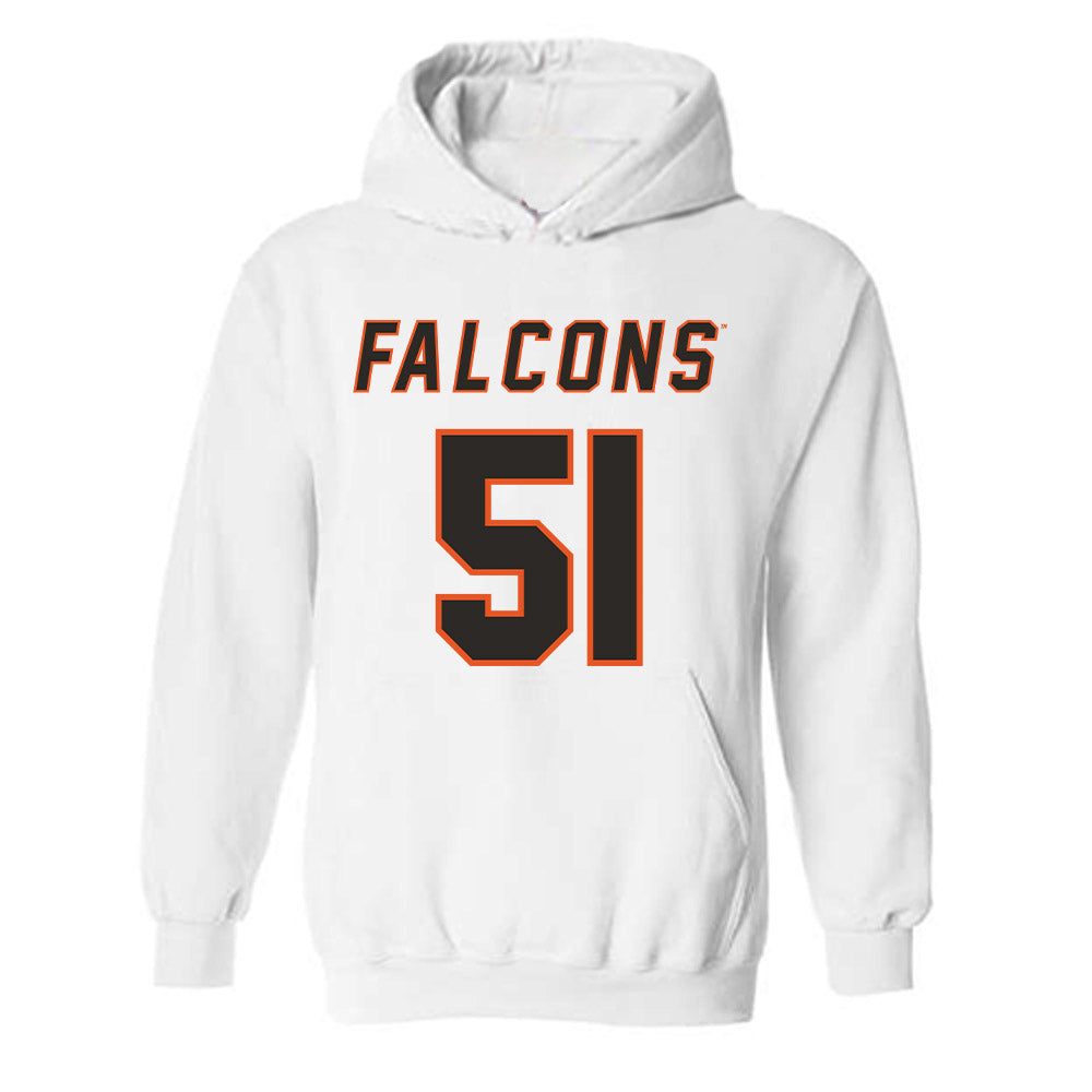 UTPB - NCAA Football : Heston Edwards - White Replica Shersey Hooded Sweatshirt