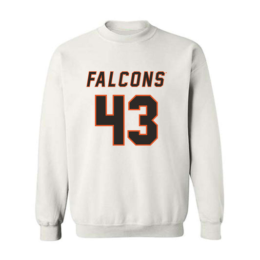UTPB - NCAA Football : Michael Mayfield - White Replica Shersey Sweatshirt