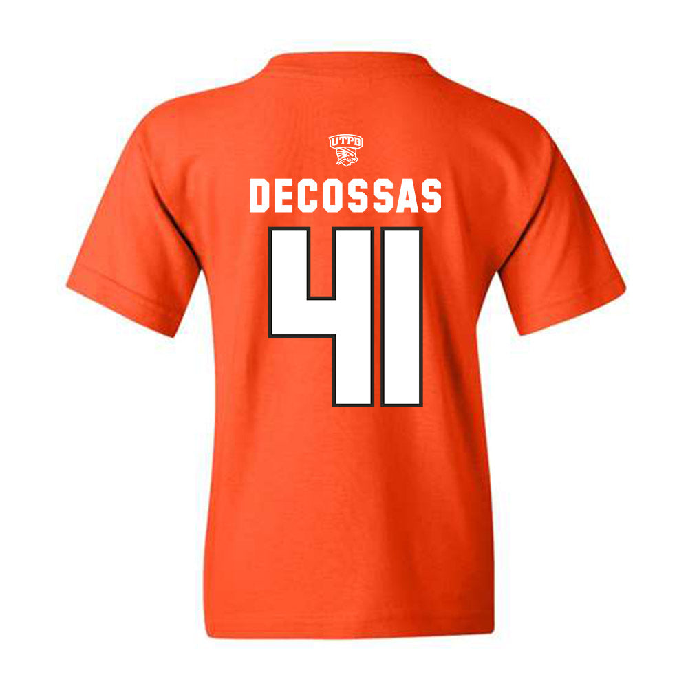UTPB - NCAA Football : Hayden Decossas - Orange Replica Shersey Youth T-Shirt