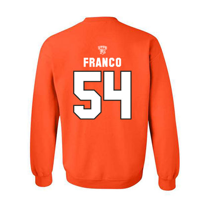 UTPB - NCAA Football : Eric Franco - Orange Replica Shersey Sweatshirt