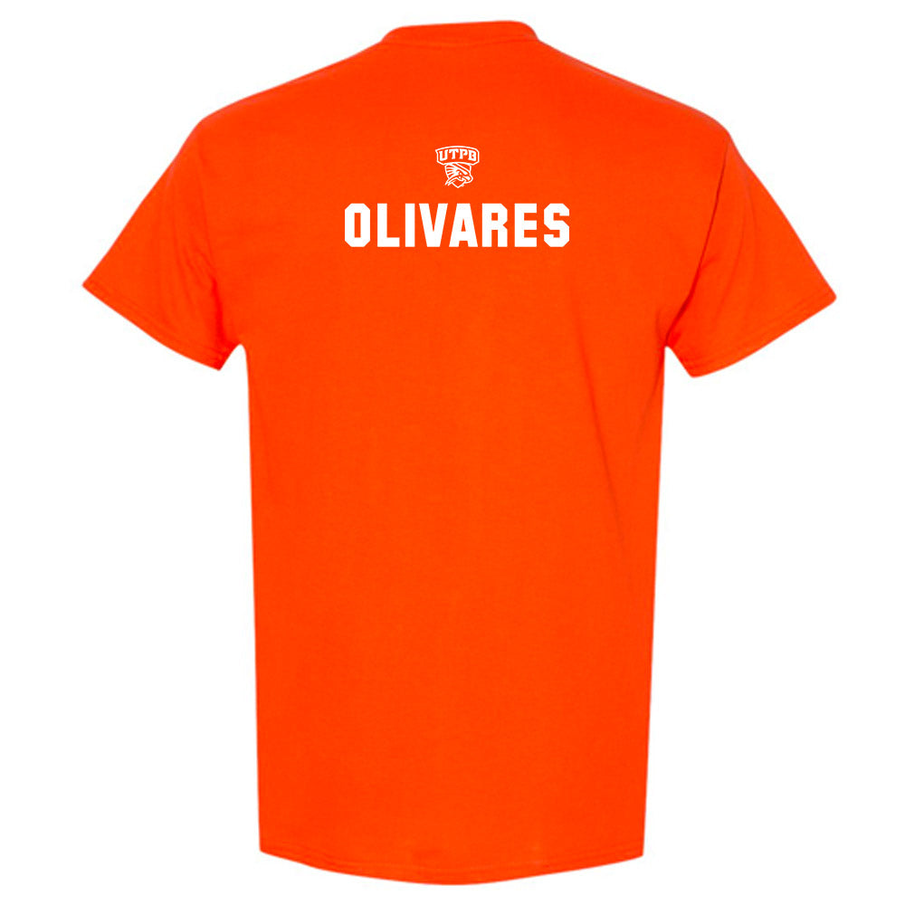 UTPB - NCAA Football : Jacob Olivares - Orange Replica Shersey Short Sleeve T-Shirt