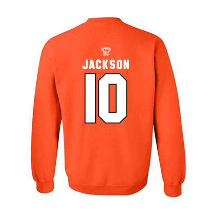 UTPB - NCAA Football : Malik Jackson - Orange Replica Shersey Sweatshirt