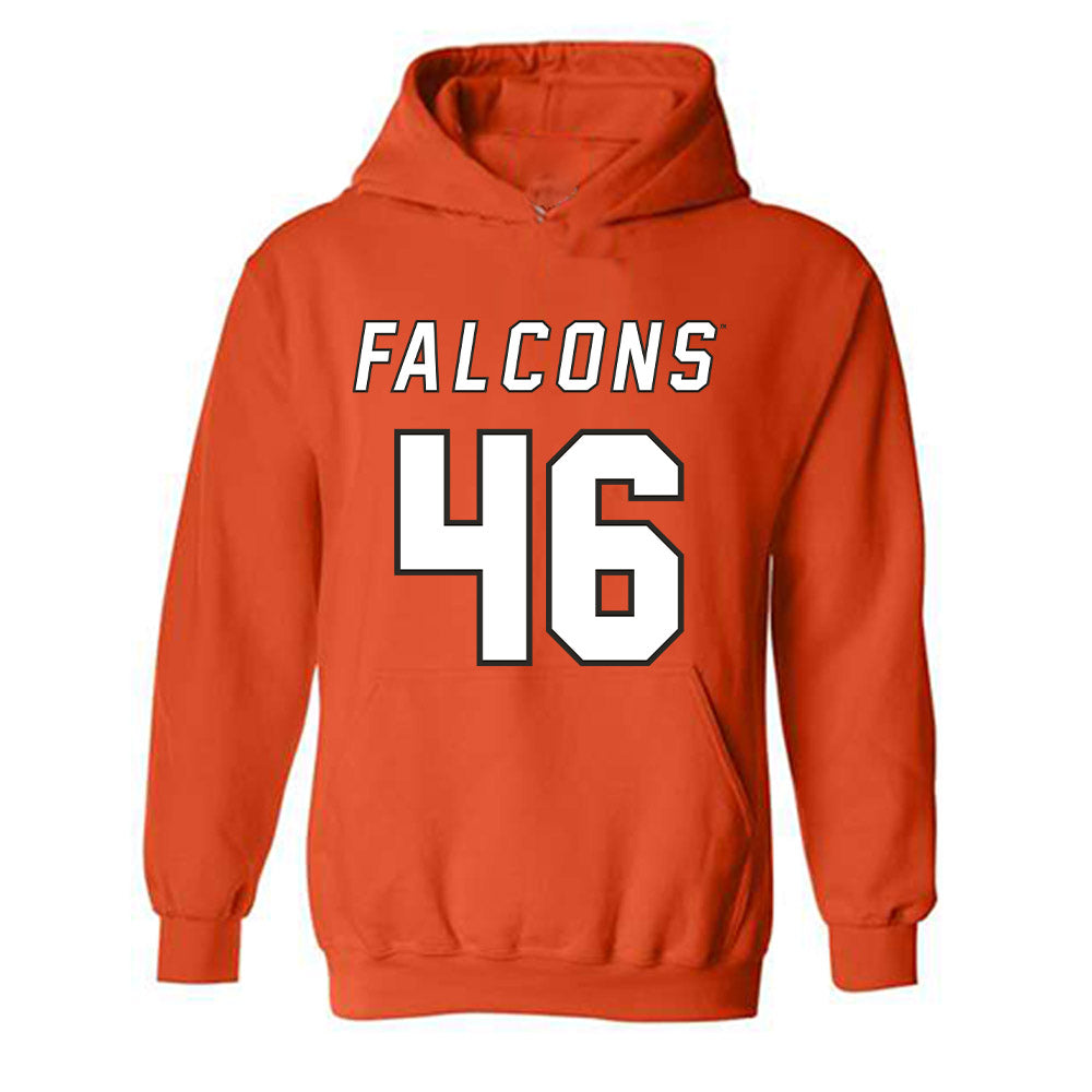UTPB - NCAA Football : Datron Brooks - Orange Replica Shersey Hooded Sweatshirt