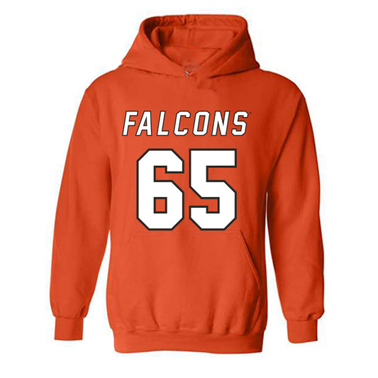 UTPB - NCAA Football : Dawson Reynolds - Orange Replica Shersey Hooded Sweatshirt