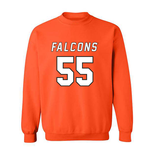 UTPB - NCAA Football : David Adegbenro - Orange Replica Shersey Sweatshirt