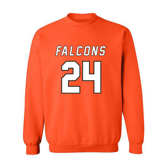 UTPB - NCAA Football : Cristian Martinez - Orange Replica Shersey Sweatshirt