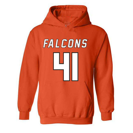 UTPB - NCAA Football : Hayden Decossas - Orange Replica Shersey Hooded Sweatshirt