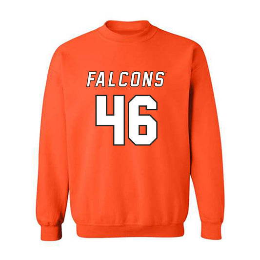 UTPB - NCAA Football : Datron Brooks - Orange Replica Shersey Sweatshirt