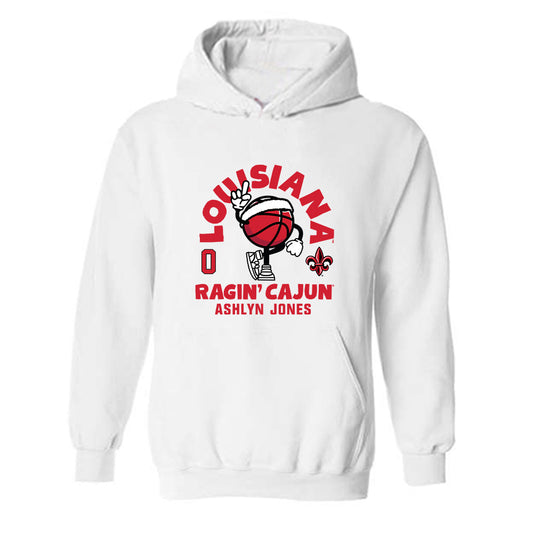 Louisiana - NCAA Women's Basketball : Ashlyn Jones - Hooded Sweatshirt Fashion Shersey