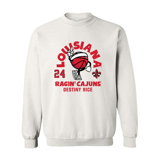 Louisiana - NCAA Women's Basketball : Destiny Rice - Crewneck Sweatshirt Fashion Shersey
