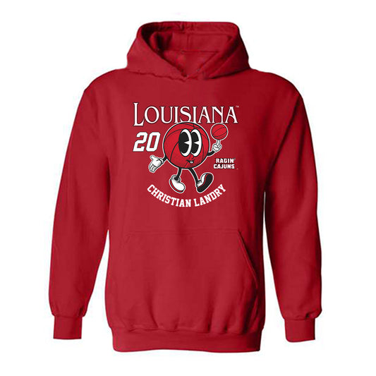 Louisiana - NCAA Men's Basketball : Christian Landry - Hooded Sweatshirt Fashion Shersey