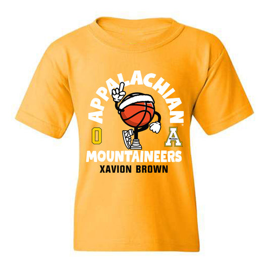 App State - NCAA Men's Basketball : Xavion Brown - Youth T-Shirt Fashion Shersey