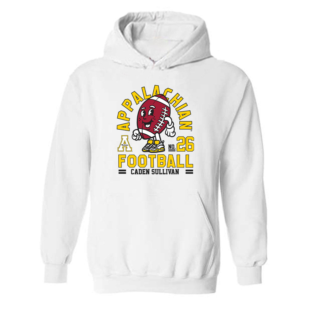 App State - NCAA Football : Caden Sullivan - Fashion Shersey Hooded Sweatshirt