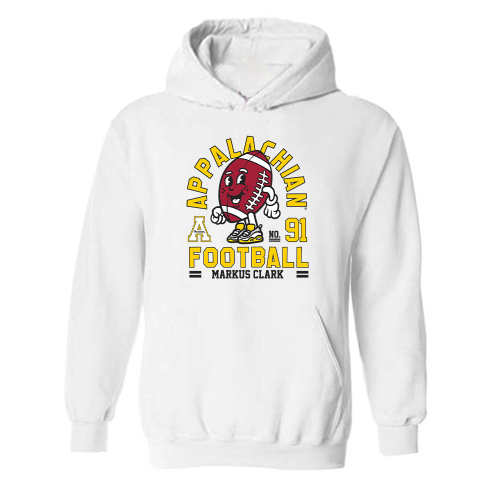 App State - NCAA Football : Markus Clark - Fashion Shersey Hooded Sweatshirt