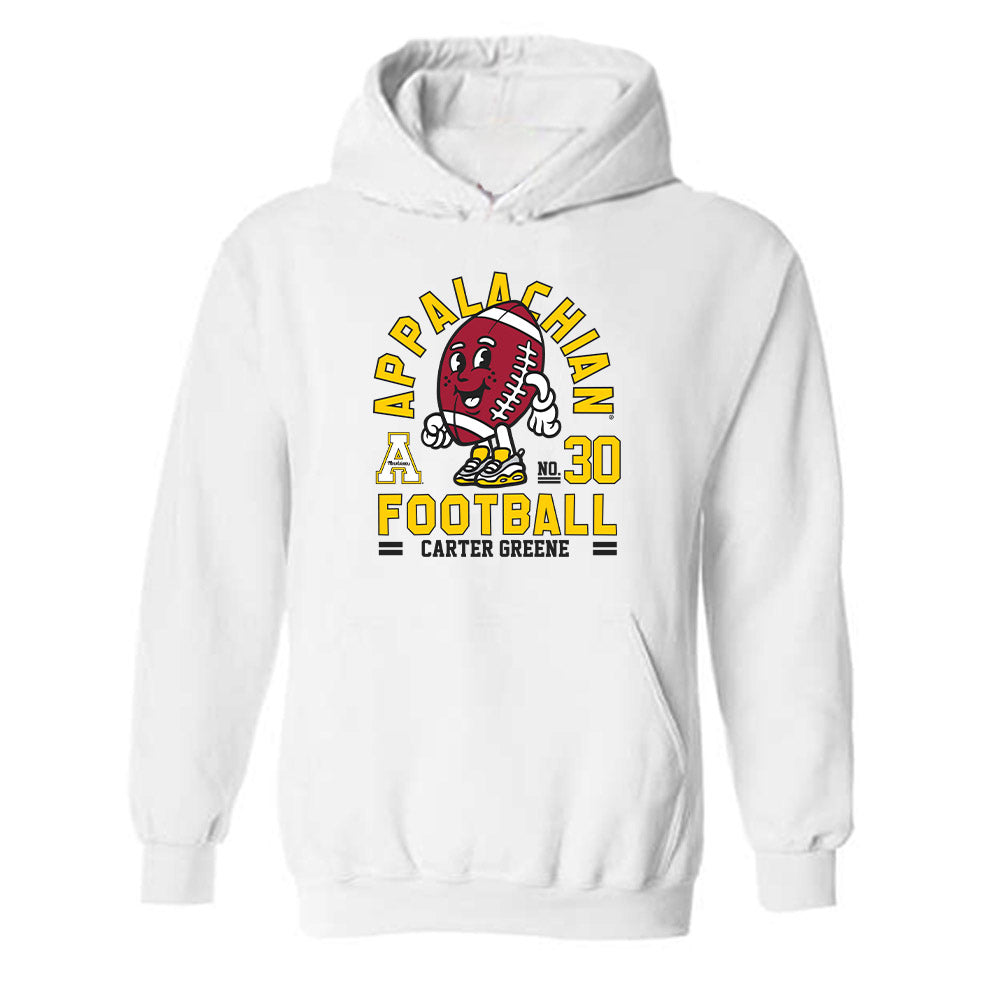 App State - NCAA Football : Carter Greene - Fashion Shersey Hooded Sweatshirt