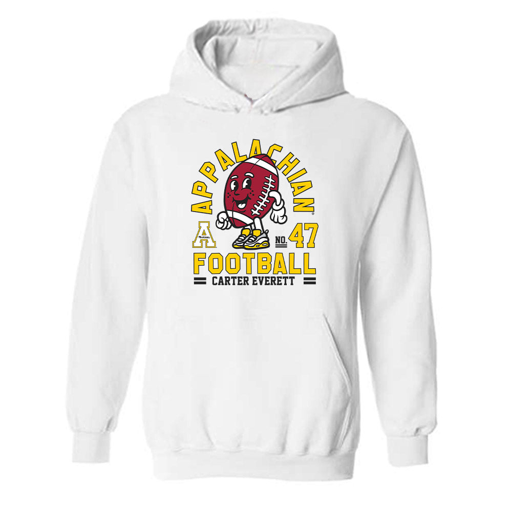 App State - NCAA Football : Carter Everett - Fashion Shersey Hooded Sweatshirt