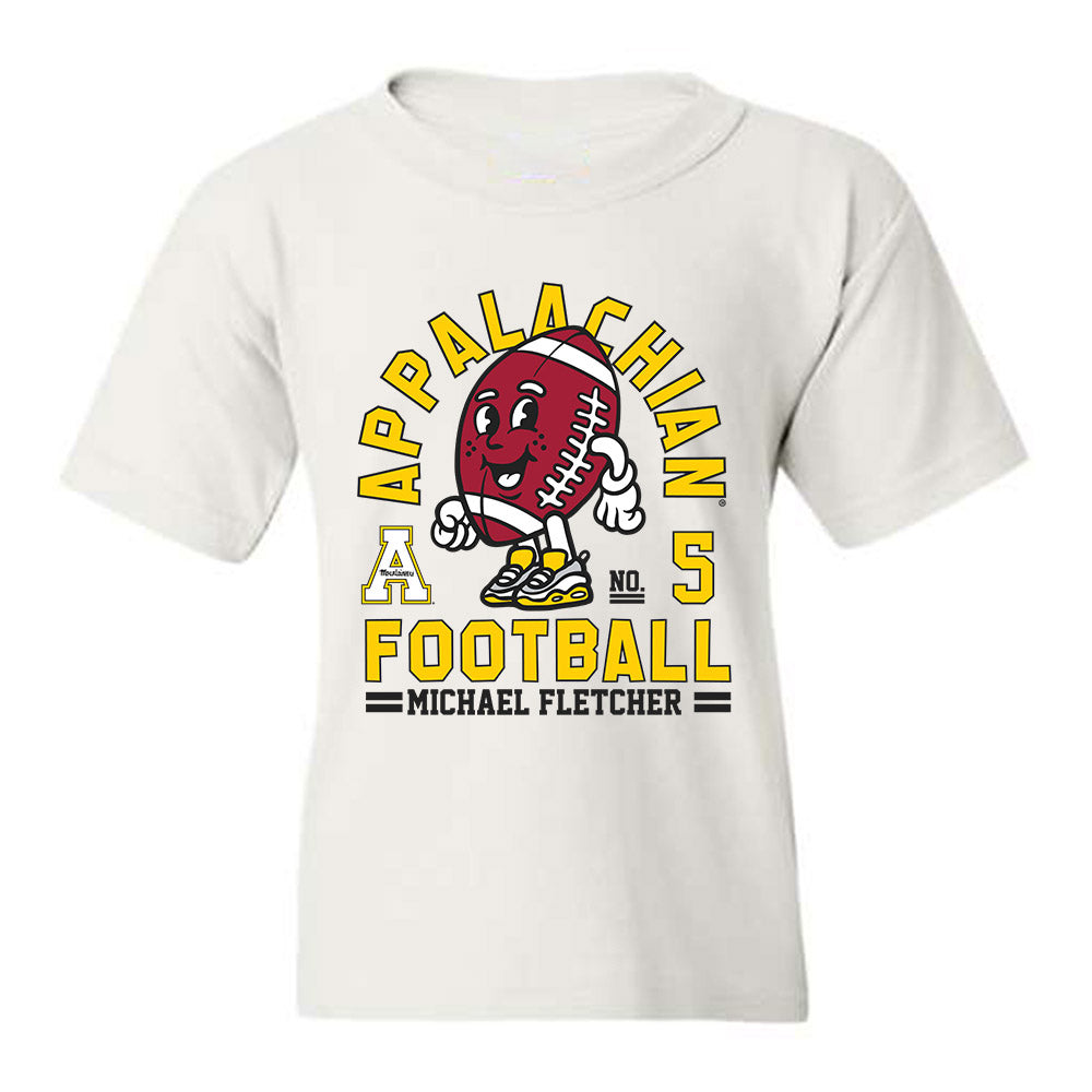 App State - NCAA Football : Michael Fletcher - Fashion Shersey Youth T-Shirt