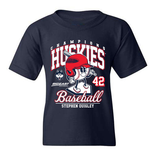 UConn - NCAA Baseball : Stephen Quigley - Youth T-Shirt Fashion Shersey