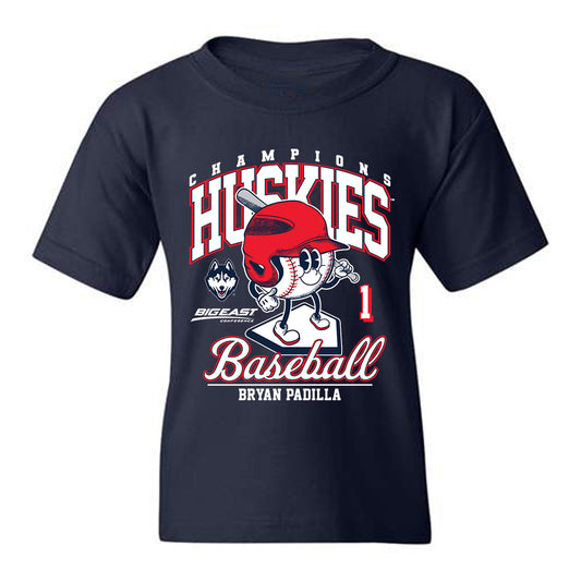 UConn - NCAA Baseball : Bryan Padilla - Youth T-Shirt Fashion Shersey