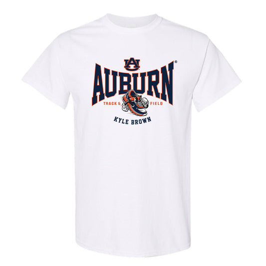 Auburn - NCAA Men's Track & Field (Outdoor) : Kyle Brown - White Fashion Short Sleeve T-Shirt
