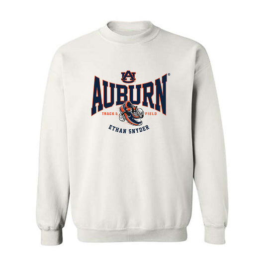 Auburn - NCAA Men's Track & Field (Outdoor) : Ethan Snyder - White Fashion Sweatshirt