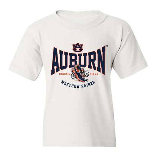 Auburn - NCAA Men's Track & Field (Outdoor) : Matthew Rainer - White Fashion Youth T-Shirt