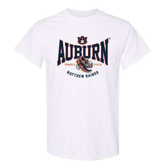 Auburn - NCAA Men's Track & Field (Outdoor) : Matthew Rainer - White Fashion Short Sleeve T-Shirt