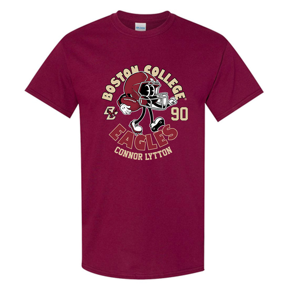 Boston College - NCAA Football : Connor Lytton - Maroon Fashion Shersey Short Sleeve T-Shirt
