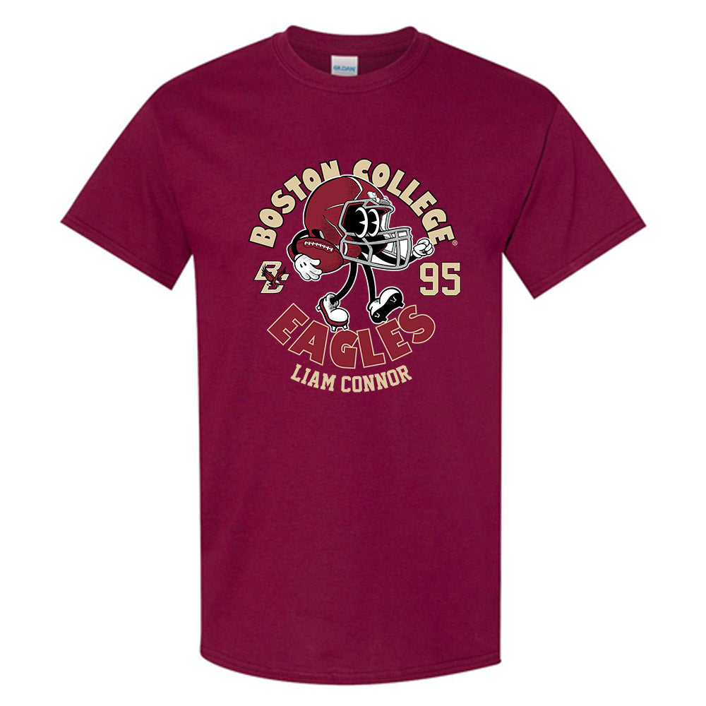 Boston College - NCAA Football : Liam Connor - Maroon Fashion Shersey Short Sleeve T-Shirt