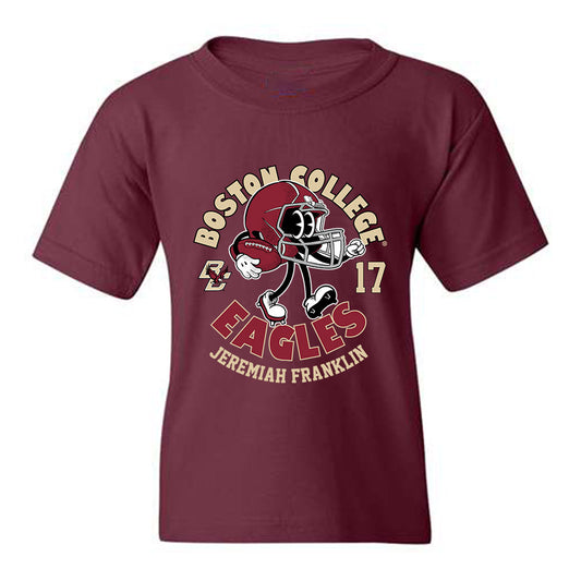 Boston College - NCAA Football : Jeremiah Franklin - Maroon Fashion Shersey Youth T-Shirt