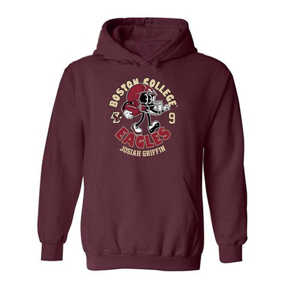 Boston College - NCAA Football : Josiah Griffin - Maroon Fashion Hooded Sweatshirt