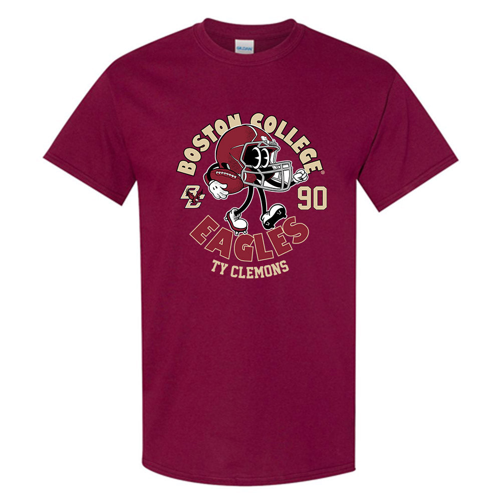 Boston College - NCAA Football : Ty Clemons - Maroon Fashion Shersey Short Sleeve T-Shirt