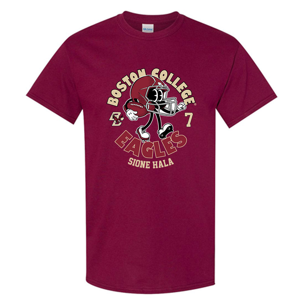 Boston College - NCAA Football : Sione Hala - Maroon Fashion Shersey Short Sleeve T-Shirt