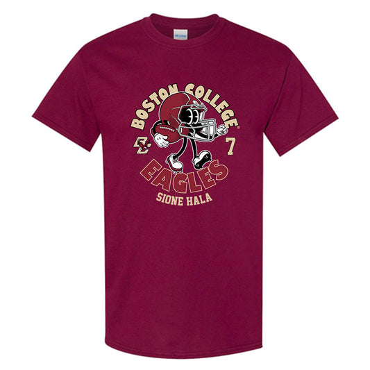 Boston College - NCAA Football : Sione Hala - Maroon Fashion Shersey Short Sleeve T-Shirt