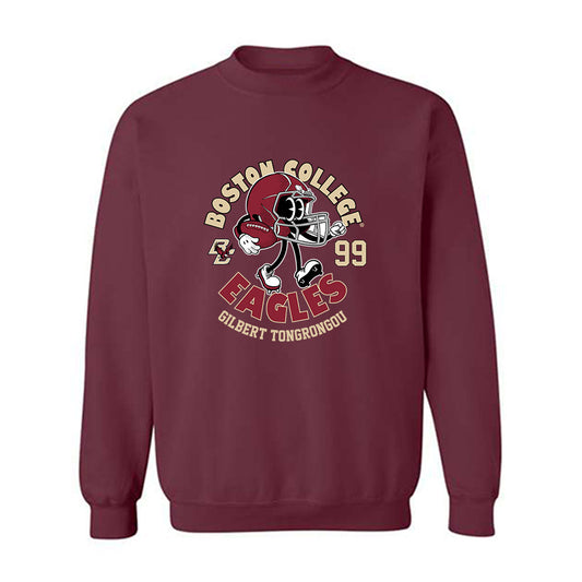 Boston College - NCAA Football : Gilbert Tongrongou - Maroon Fashion Shersey Sweatshirt