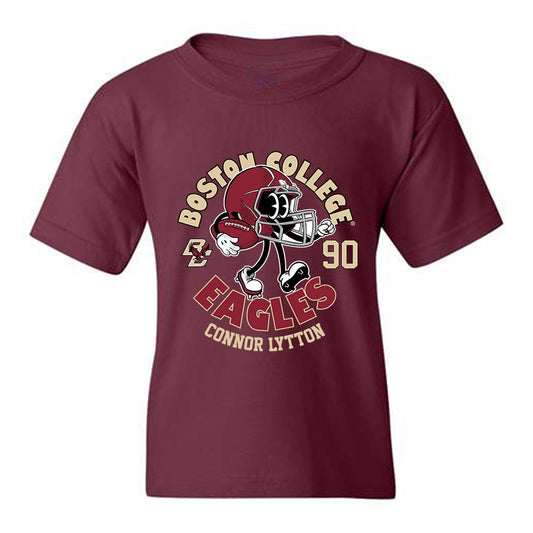 Boston College - NCAA Football : Connor Lytton - Maroon Fashion Shersey Youth T-Shirt