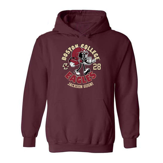 Boston College - NCAA Football : Jackson Gugni - Maroon Fashion Shersey Hooded Sweatshirt