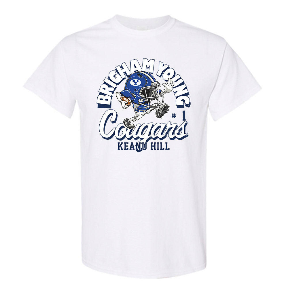 BYU - NCAA Football : Keanu Hill - White Fashion Shersey Short Sleeve T-Shirt