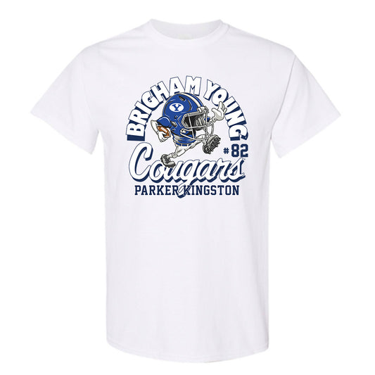 BYU - NCAA Football : Parker Kingston - White Fashion Shersey Short Sleeve T-Shirt