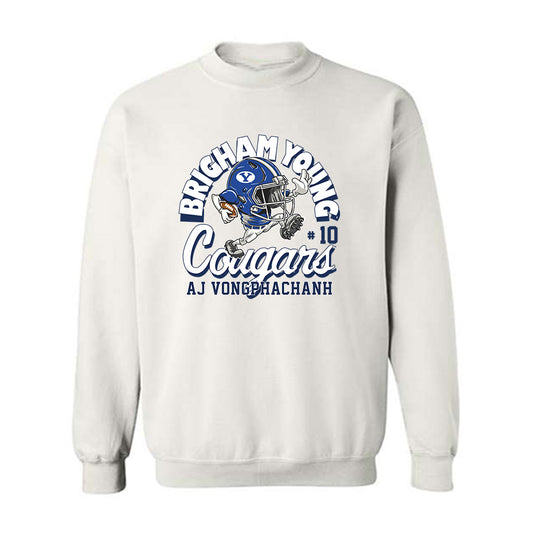 BYU - NCAA Football : Aj Vongphachanh - Crewneck Sweatshirt Fashion Shersey