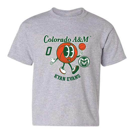 Colorado State - NCAA Men's Basketball : Kyan Evans - Youth T-Shirt Fashion Shersey