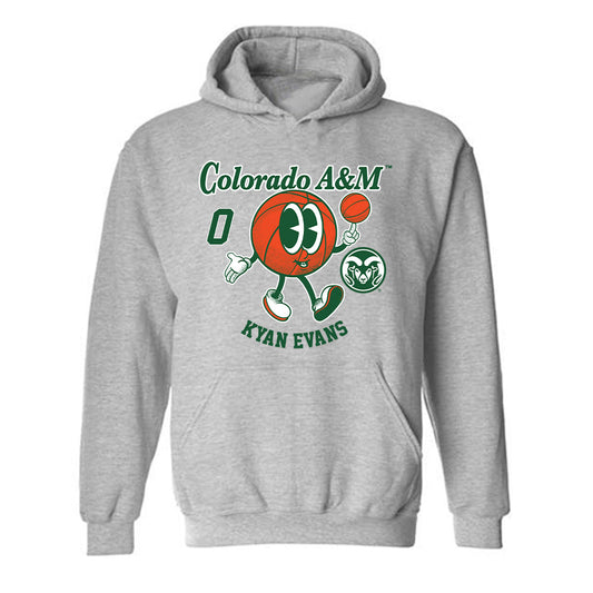 Colorado State - NCAA Men's Basketball : Kyan Evans - Hooded Sweatshirt Fashion Shersey