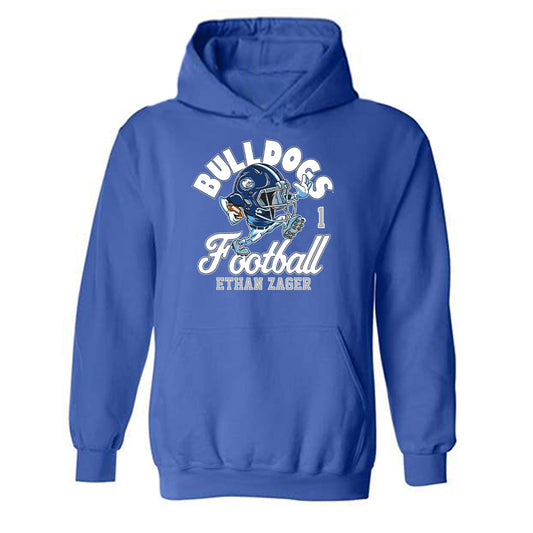 Drake - NCAA Football : Ethan Zager - Hooded Sweatshirt Fashion Shersey