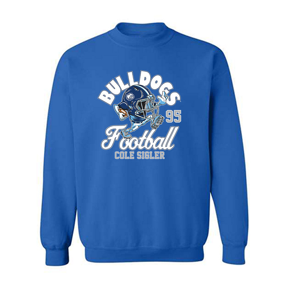 Drake - NCAA Football : Cole Sigler - Royal Fashion Shersey Sweatshirt
