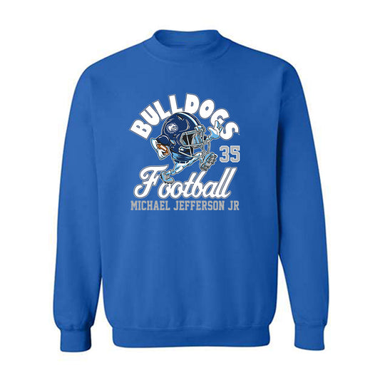 Drake - NCAA Football : Michael Jefferson Jr - Royal Fashion Shersey Sweatshirt